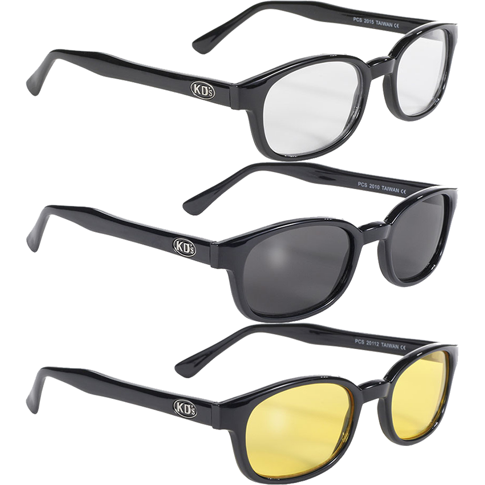 Original KD/'s Biker Sunglasses with Smoke Lenses